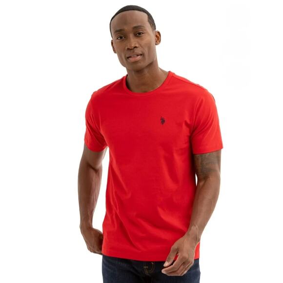 NWT (1) V-neck and ( 2 )  Crew Neck US Polo Assn Men's Short Sleeve Tee - Picture 5 of 7